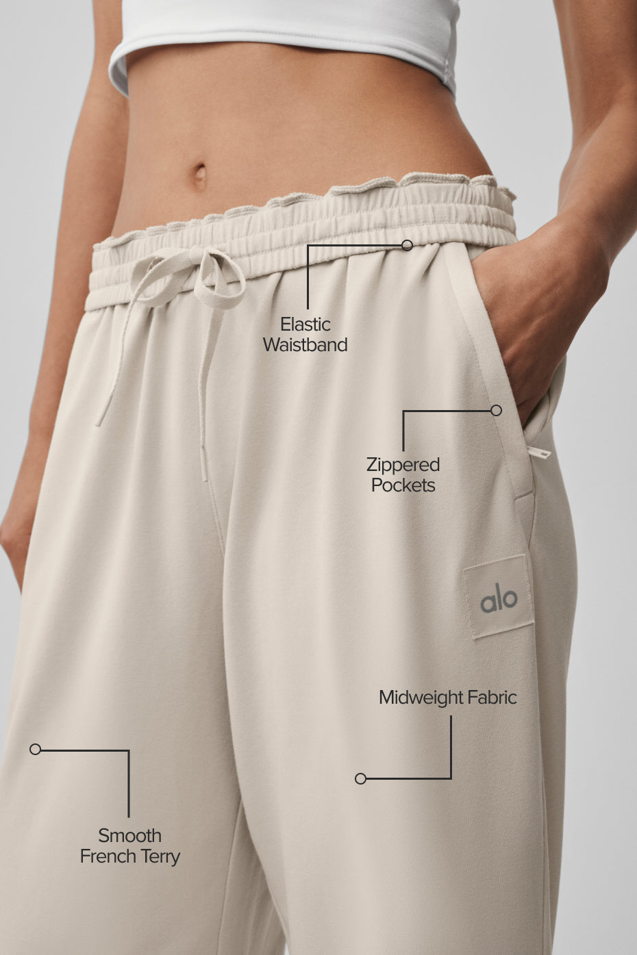 Double Take Straight Leg Pant - Bone image 2