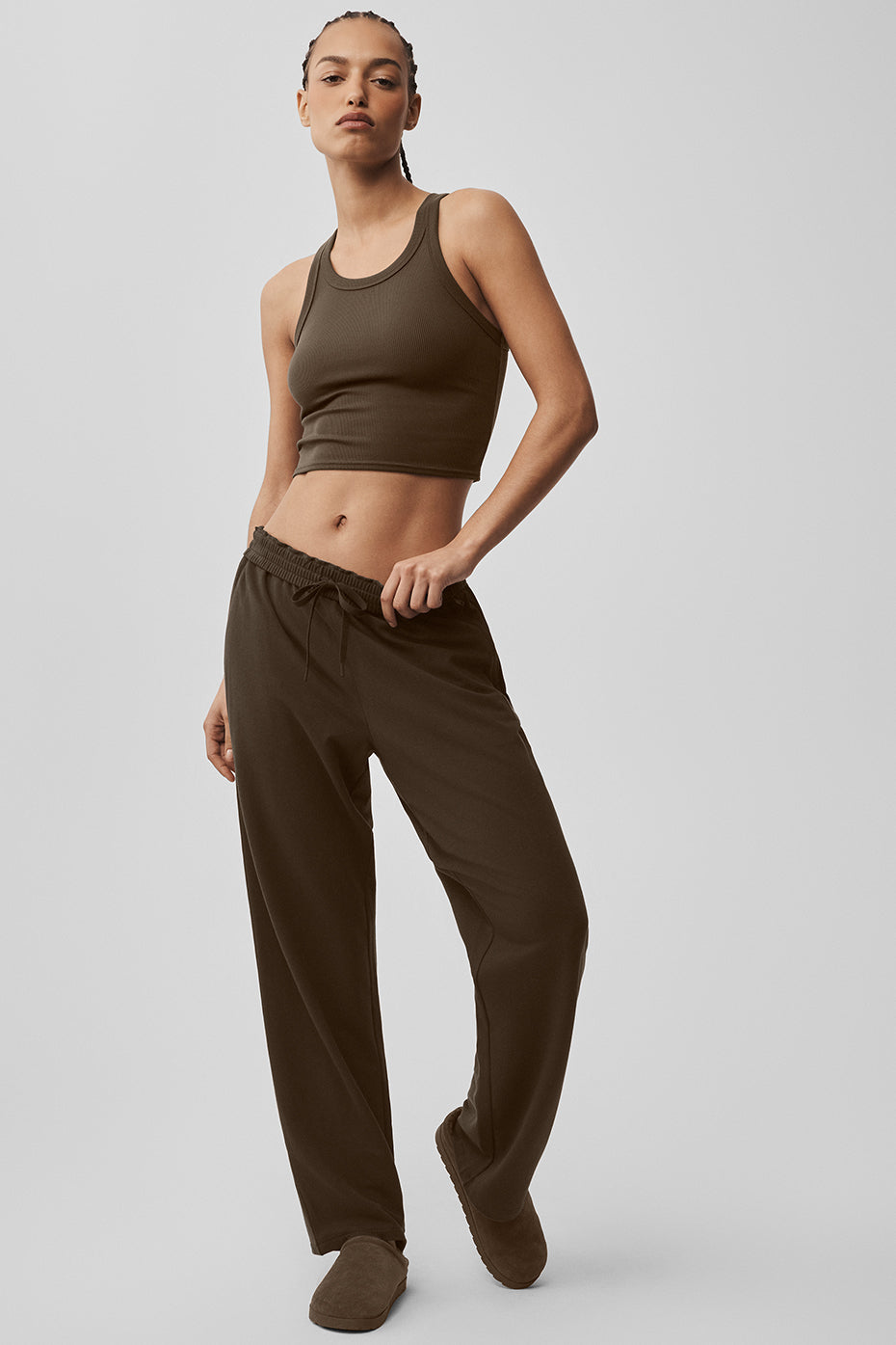 Double Take Straight Leg Pant - Espresso image 1
