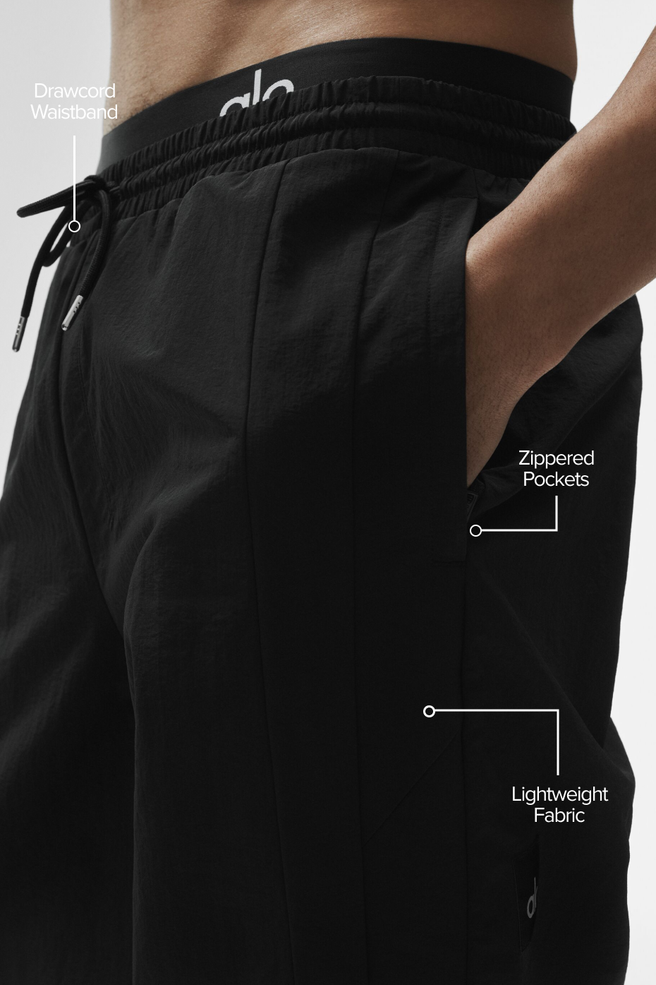 Takeaway Track Straight Leg Pant - Black image 2