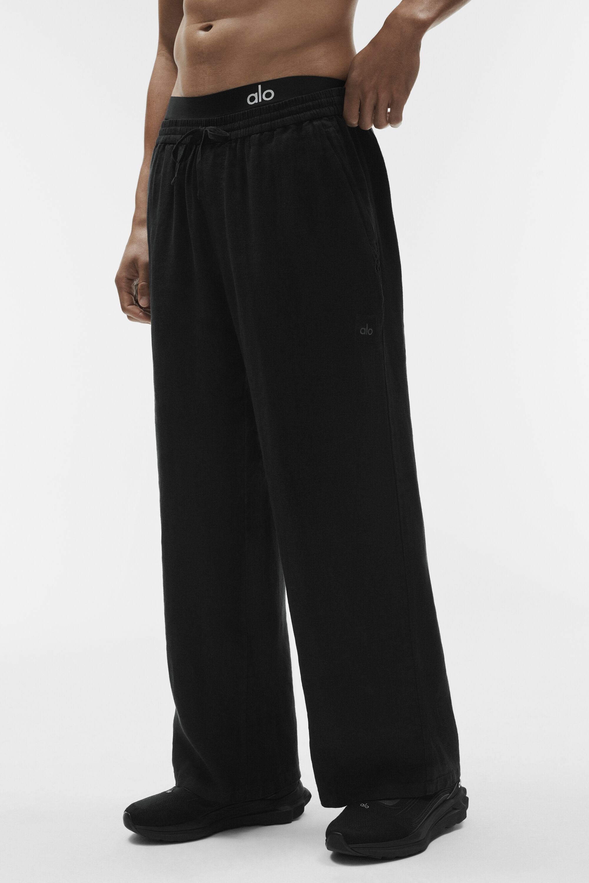 Linen Days Straight Leg Pant - Black image 3