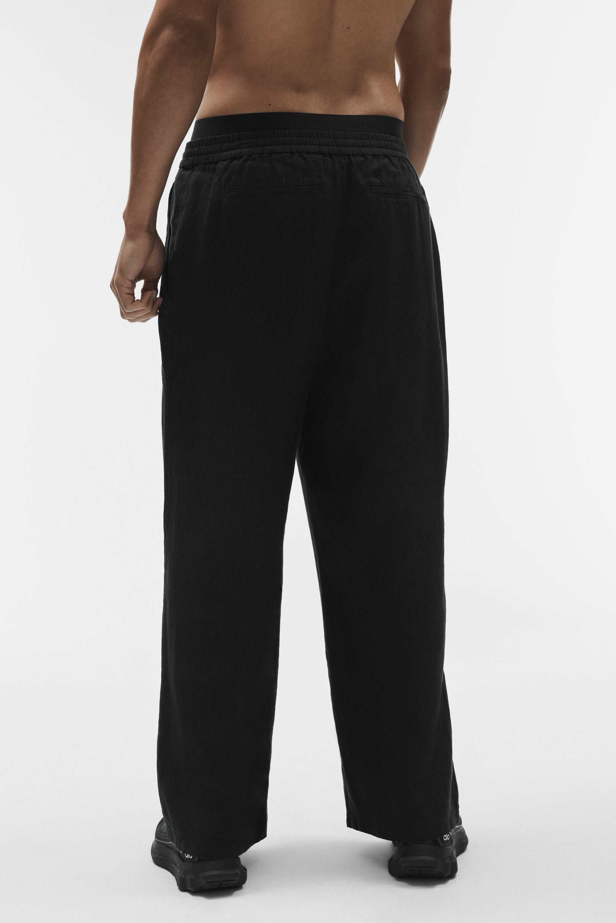 Linen Days Straight Leg Pant - Black image 4