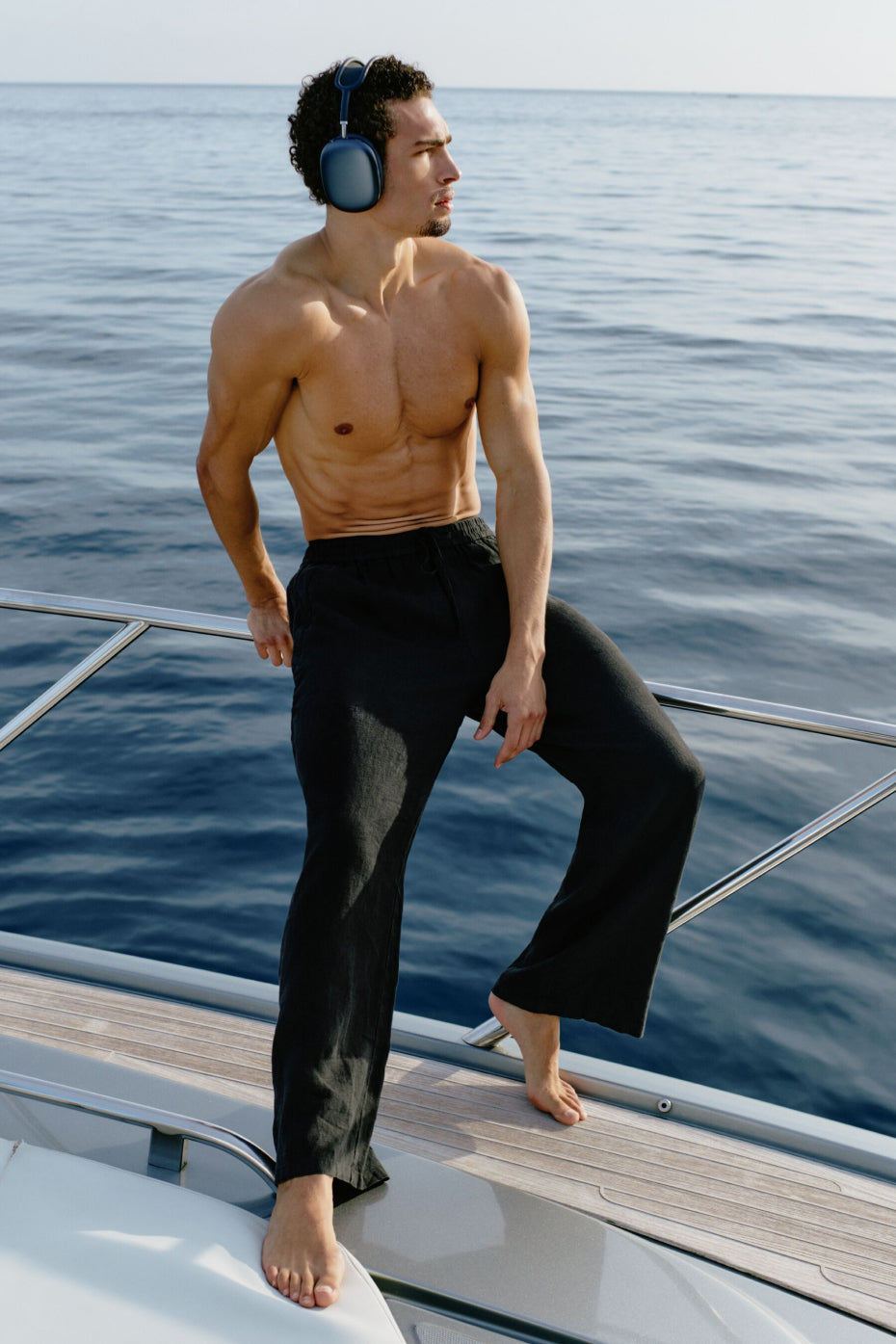 Linen Days Straight Leg Pant - Black image 1