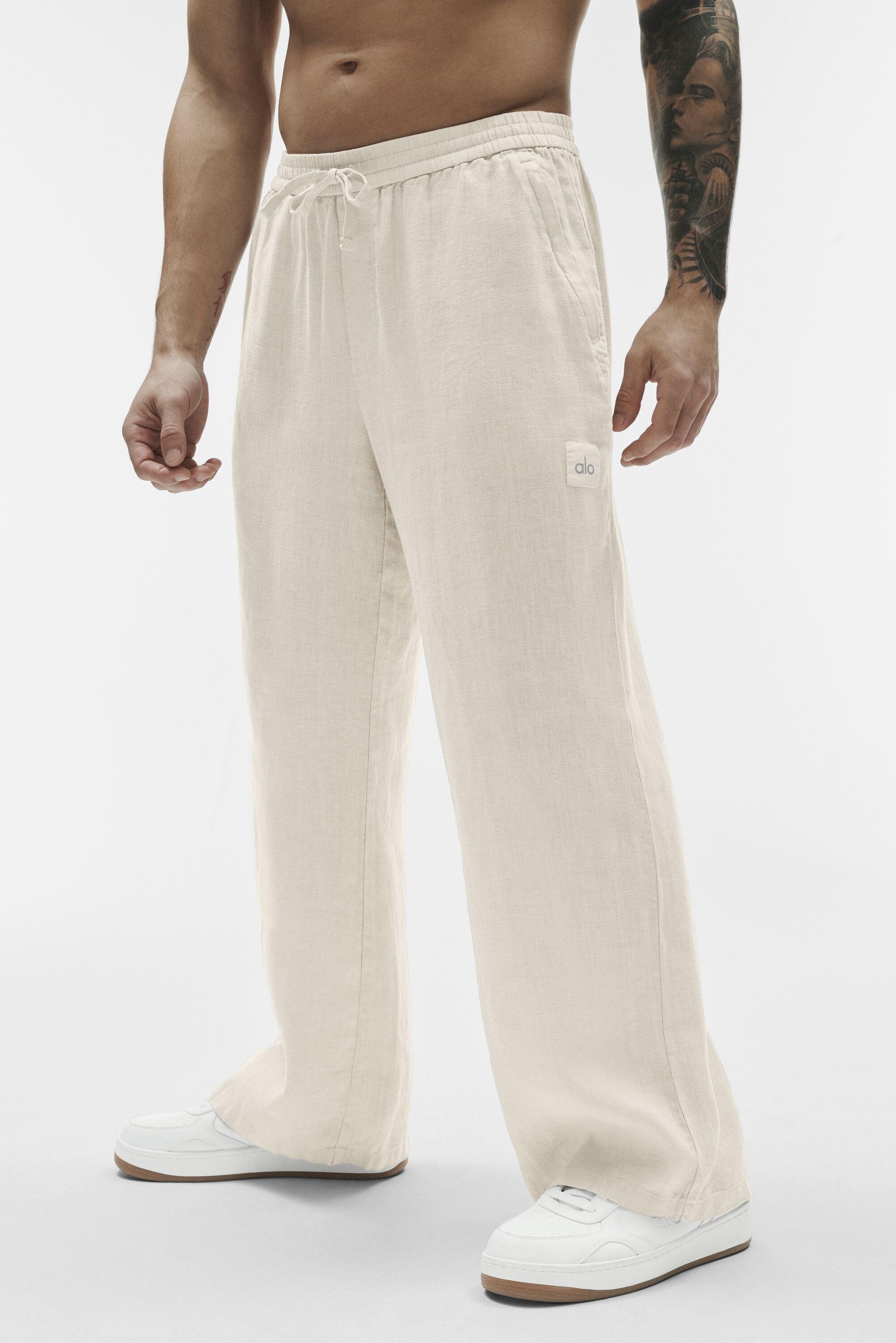 Linen Days Straight Leg Pant - Bone image 3