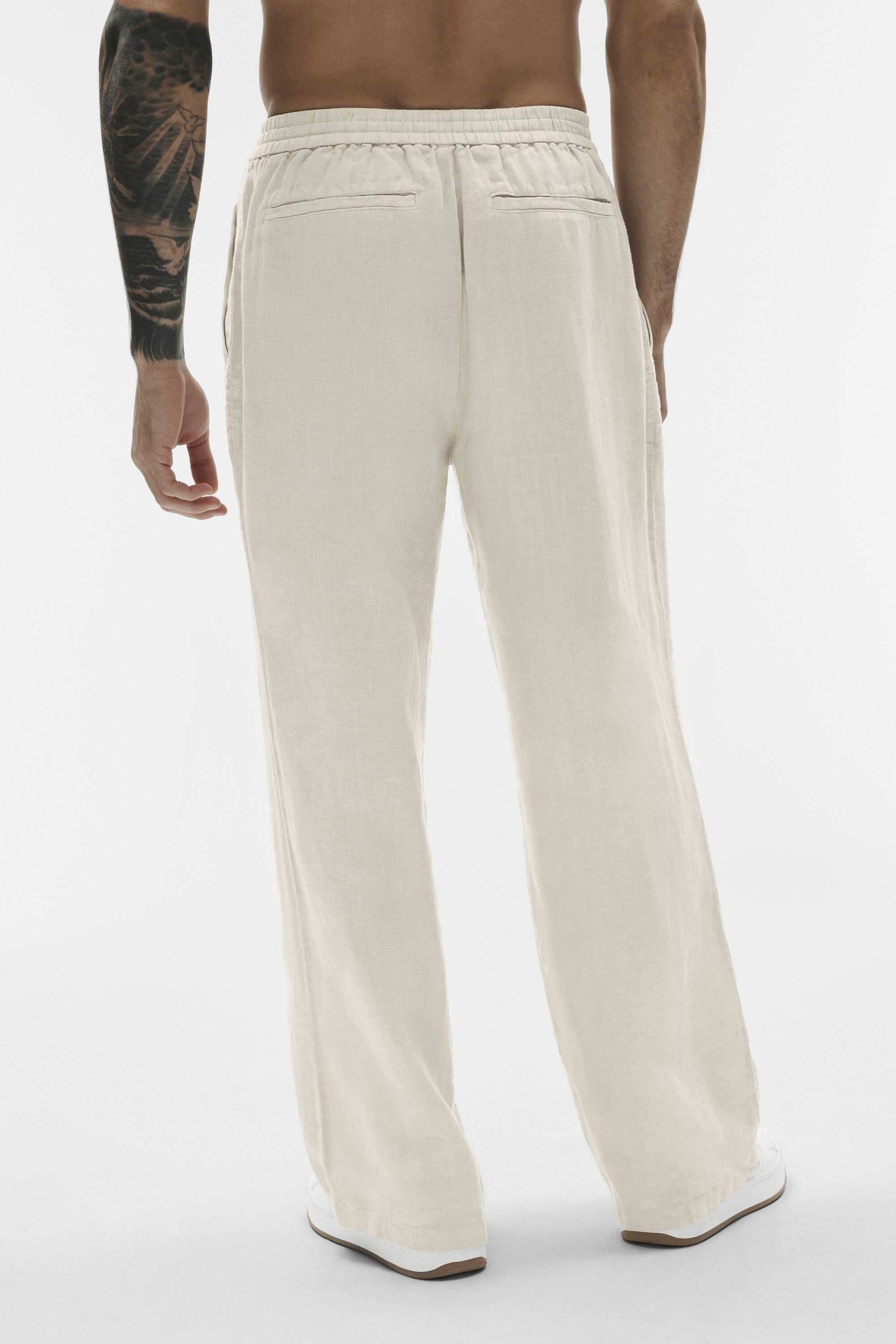 Linen Days Straight Leg Pant - Bone image 4