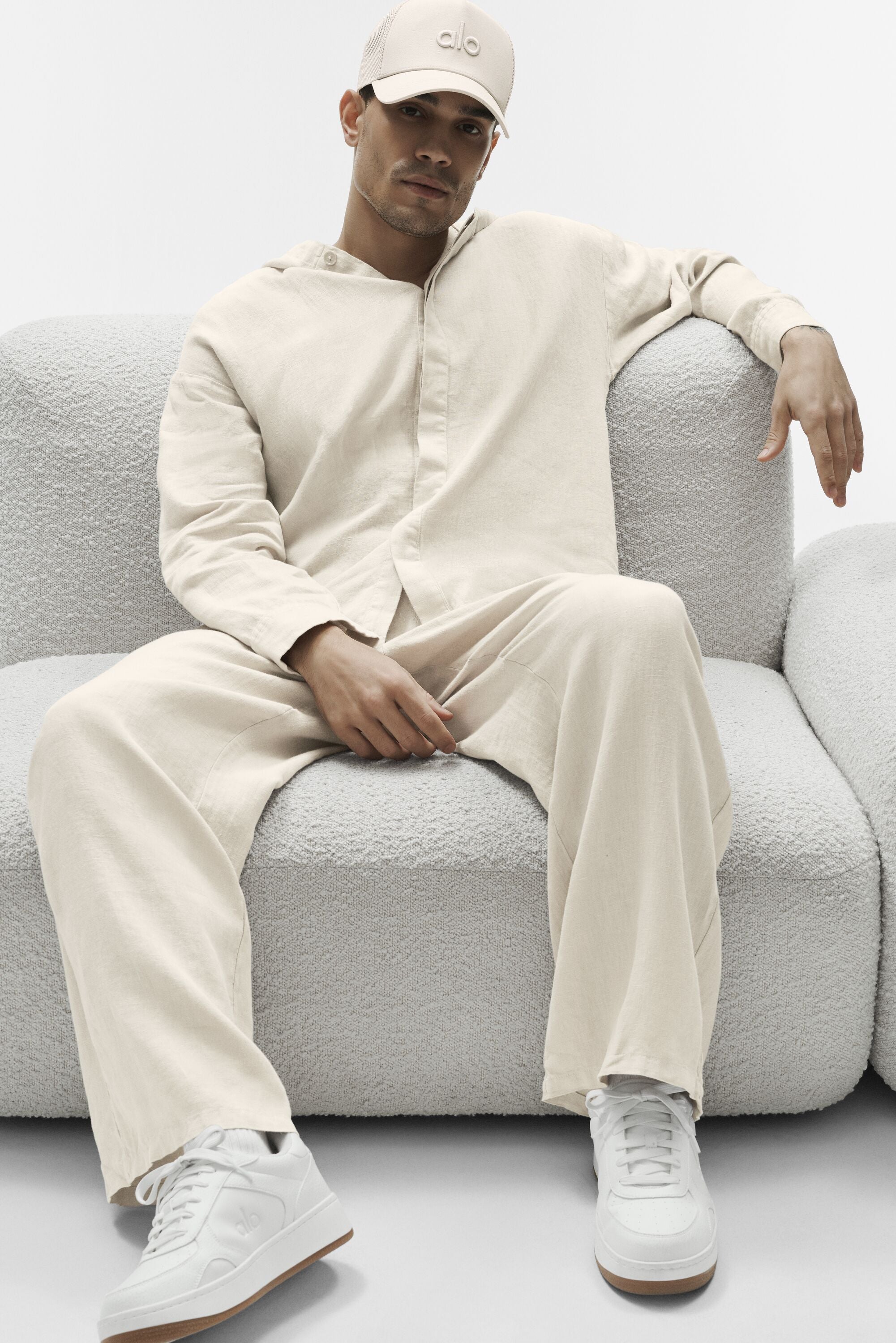 Linen Days Straight Leg Pant - Bone image 6