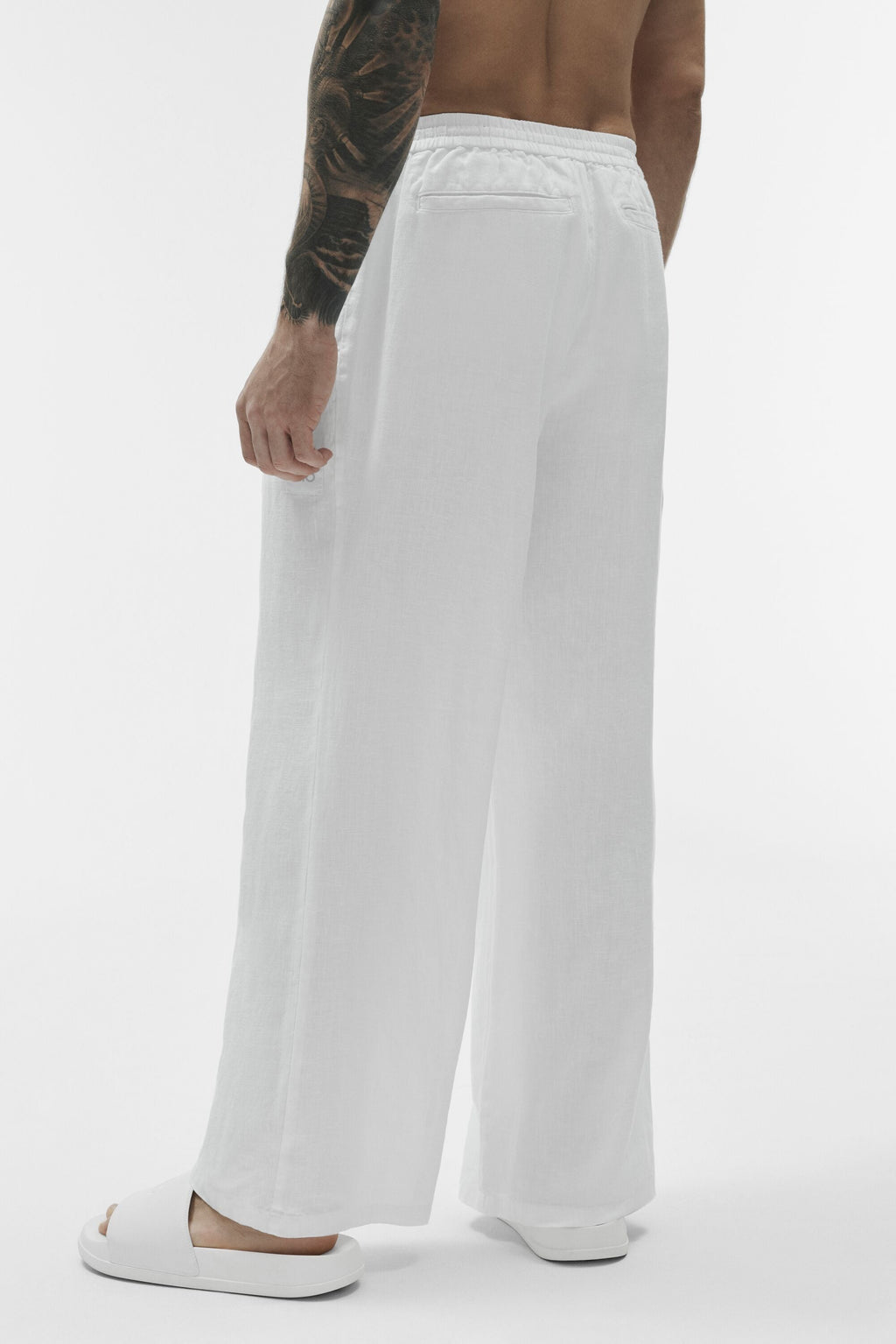 Linen Days Straight Leg Pant - White image 4