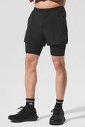 5" Revival 2-In-1 Short - Black/Black image 1