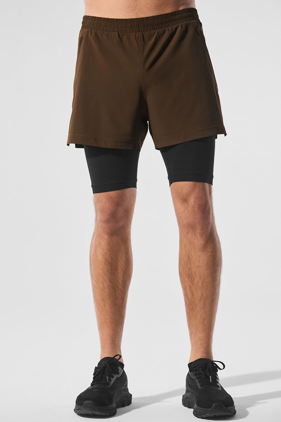 5" Revival 2-in-1 Short - Espresso/Black image 1