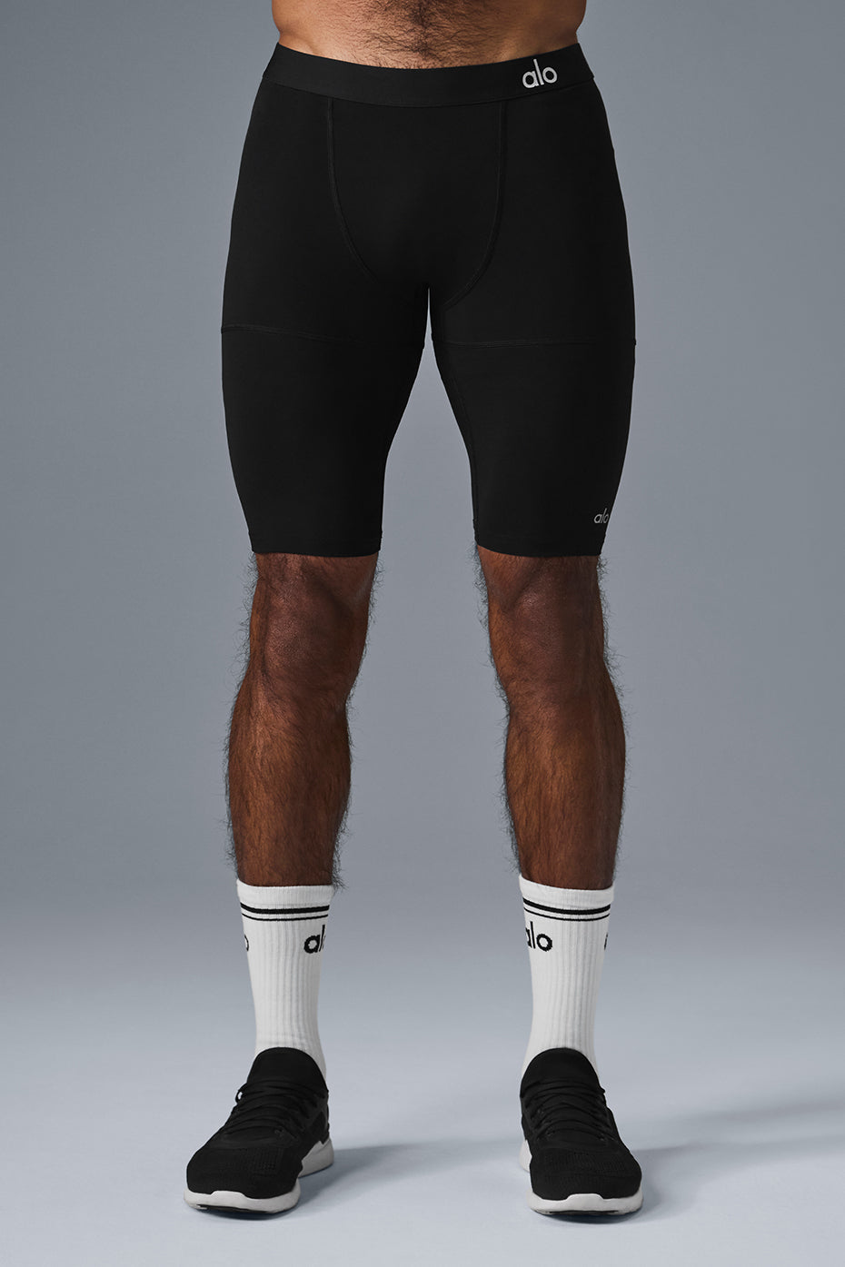 9" Flight Compression Short - Black image 1