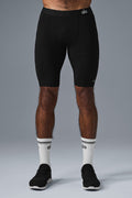 9" Flight Compression Short - Black image 1