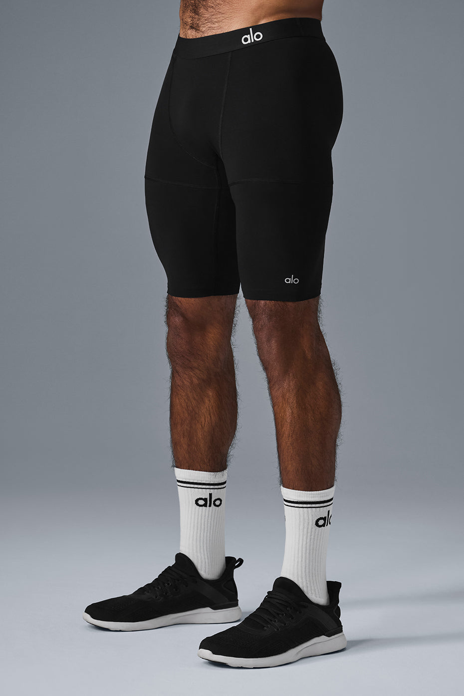 9" Flight Compression Short - Black image 3