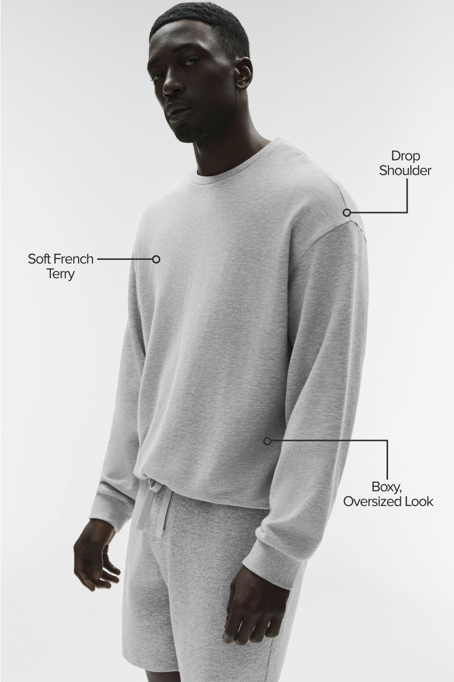Chill Crew Neck Pullover - Athletic Heather Grey image 2