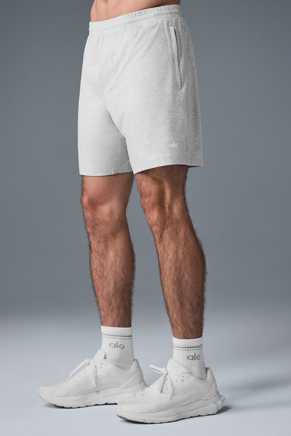7" Conquer React Performance Short - Athletic Heather Grey image 4