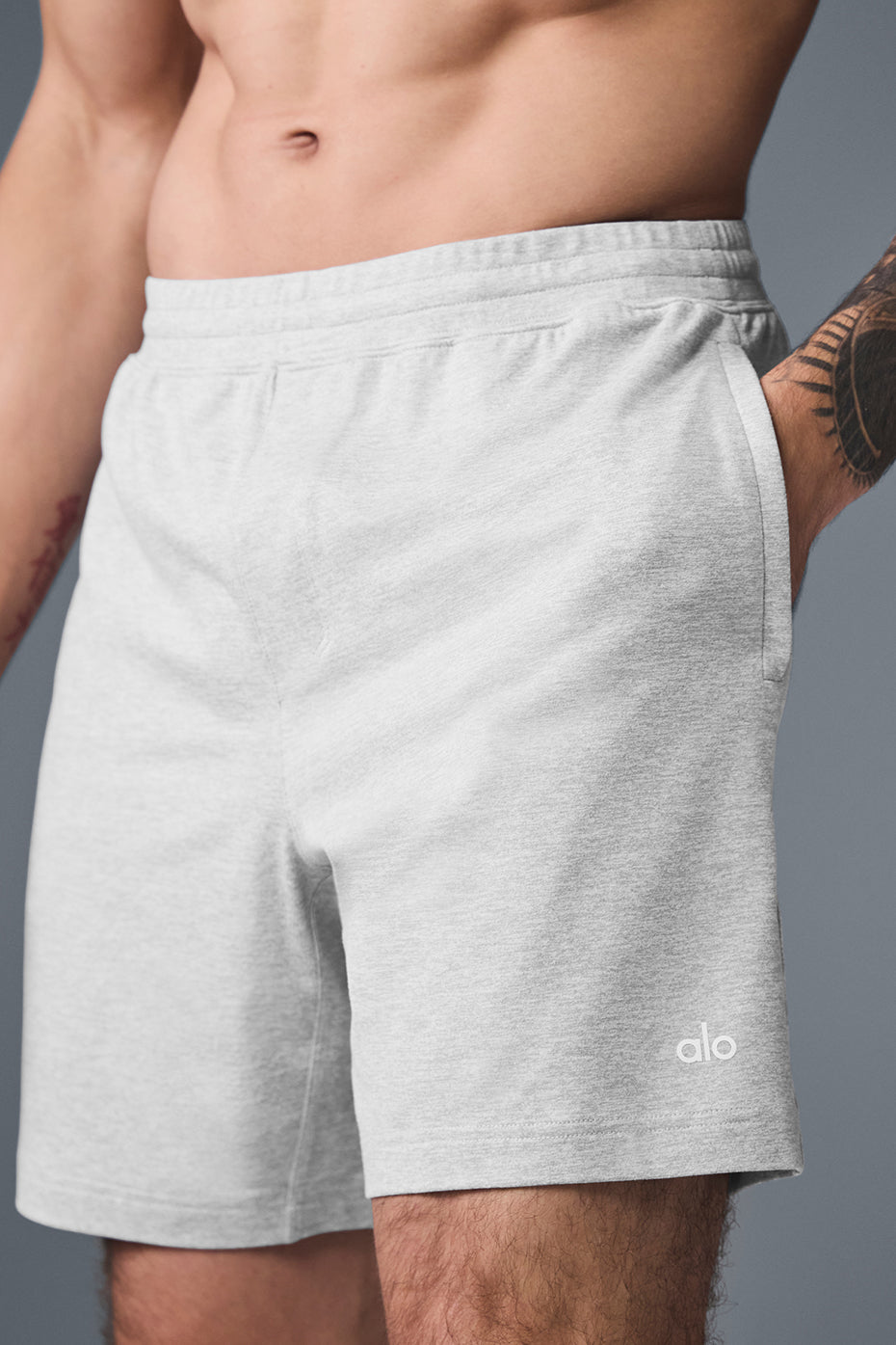 7" Conquer React Performance Short - Athletic Heather Grey image 5