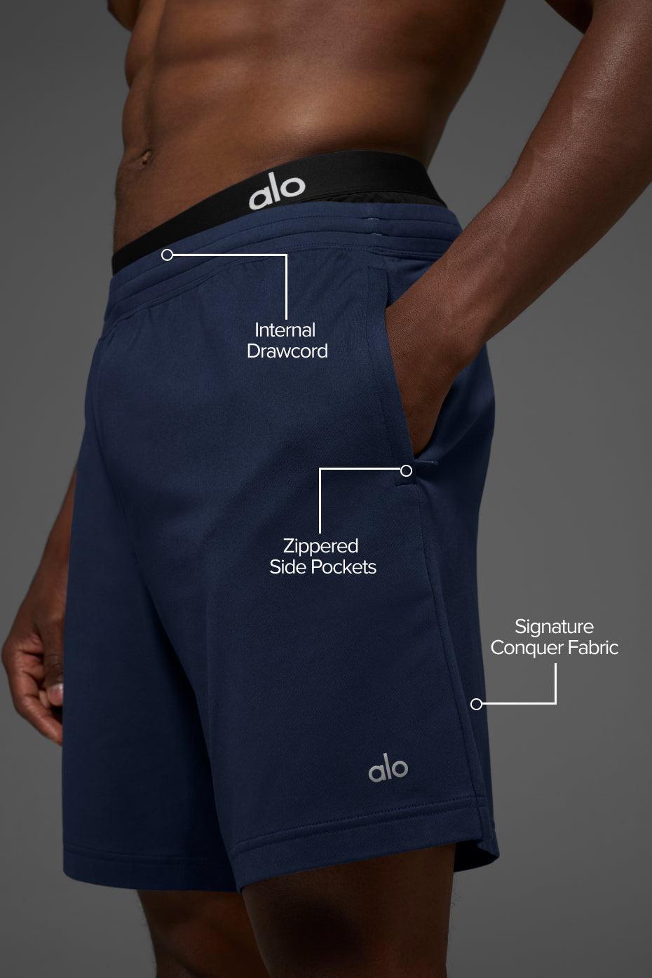 7" Conquer React Performance Short - Navy image 2