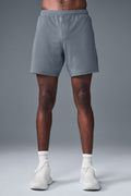 7" Conquer React Performance Short - Steel Grey image 1