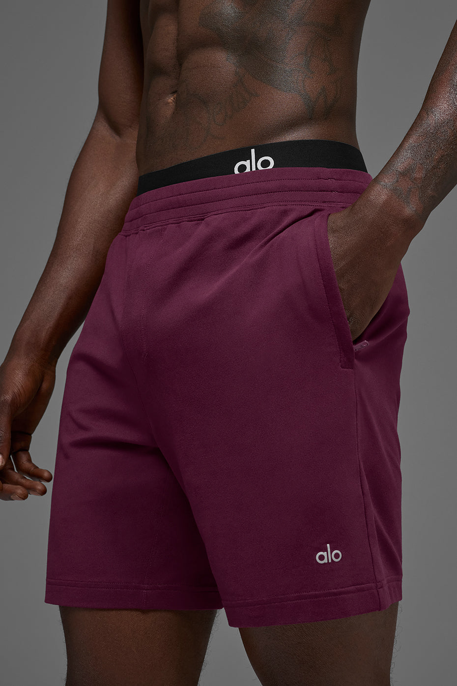 7" Conquer React Performance Short - Burgundy image 3