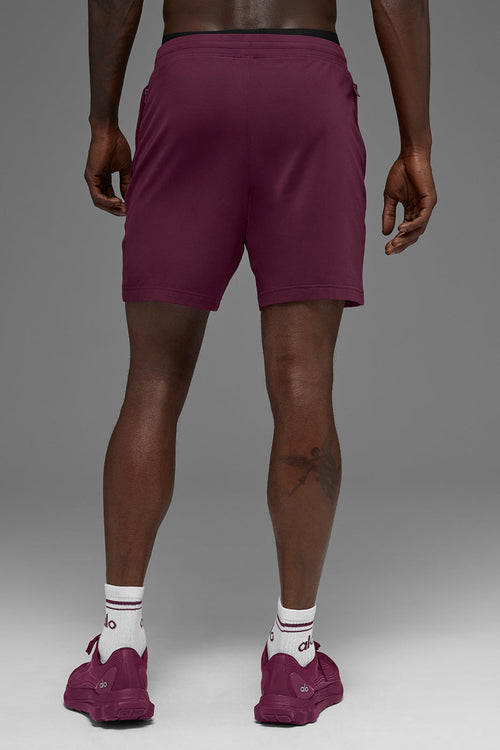 7" Conquer React Performance Short - Burgundy image 2