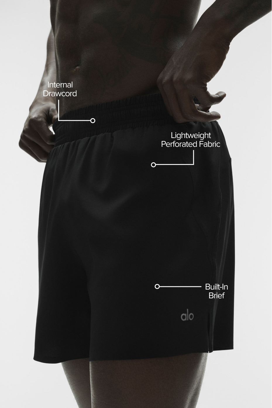 5" Adapt Running Short - Black image 2