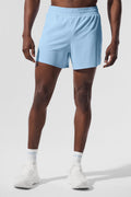 5" Adapt Running Short - Seashell Blue image 1