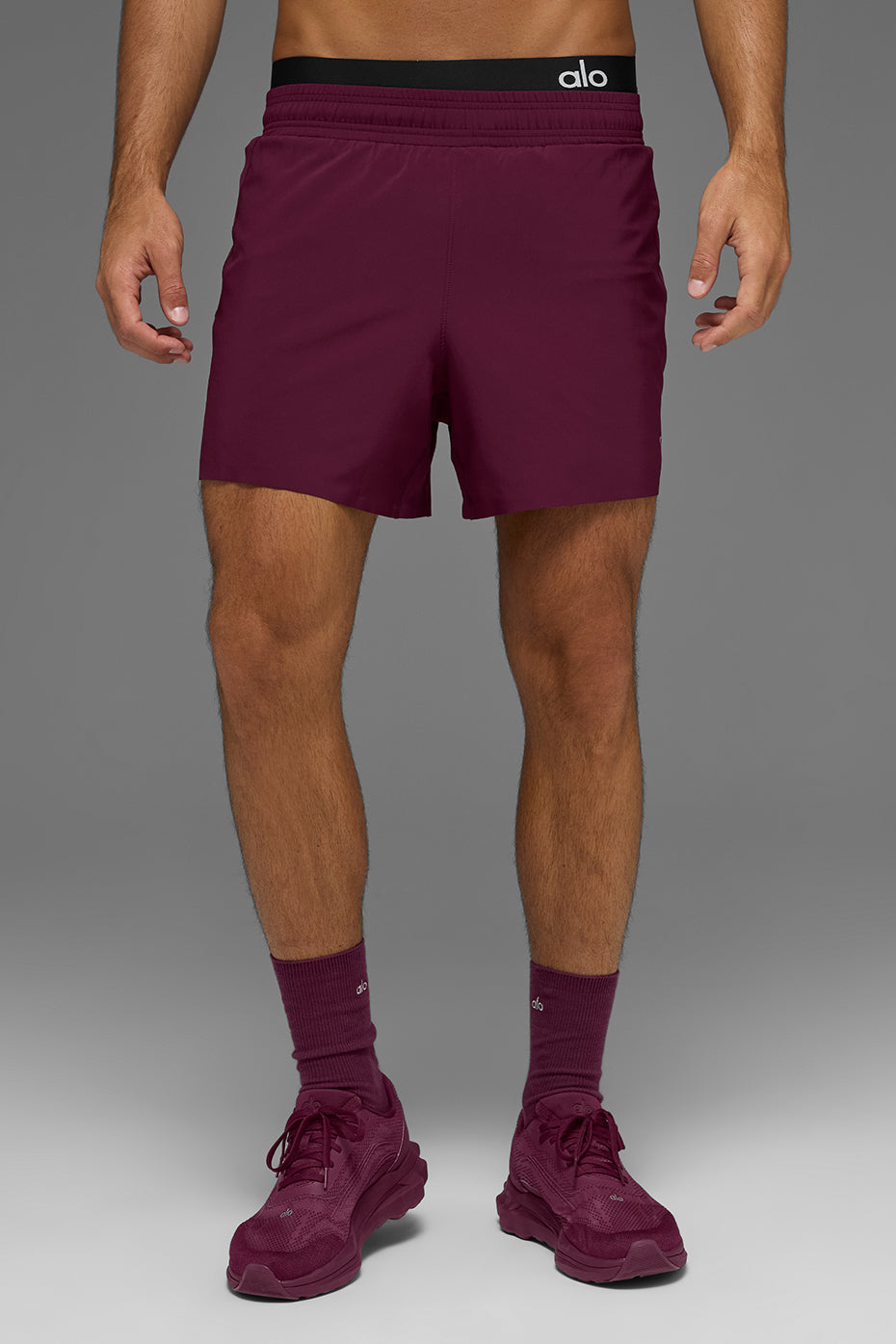 5" Adapt Running Short - Burgundy image 2