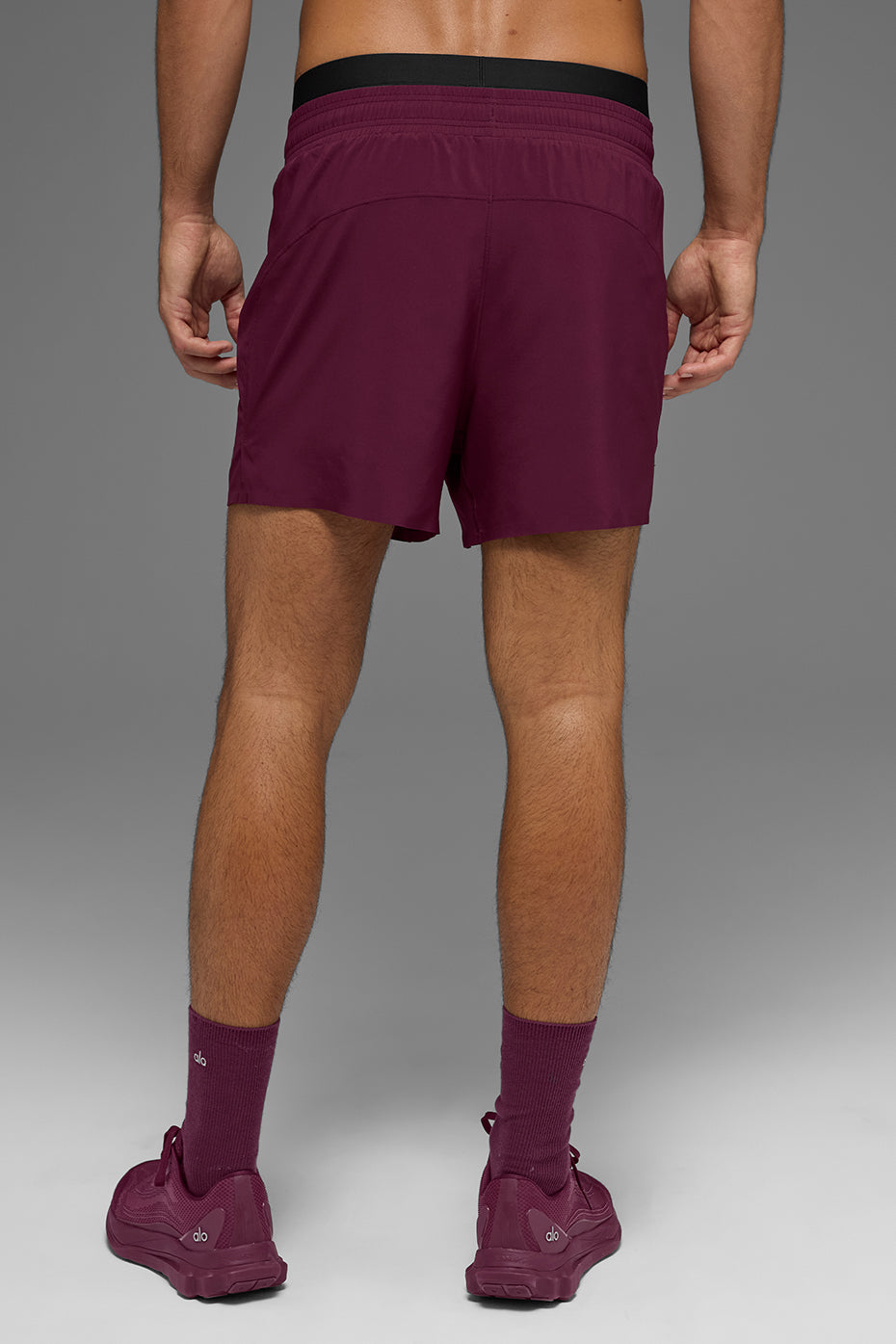 5" Adapt Running Short - Burgundy image 3