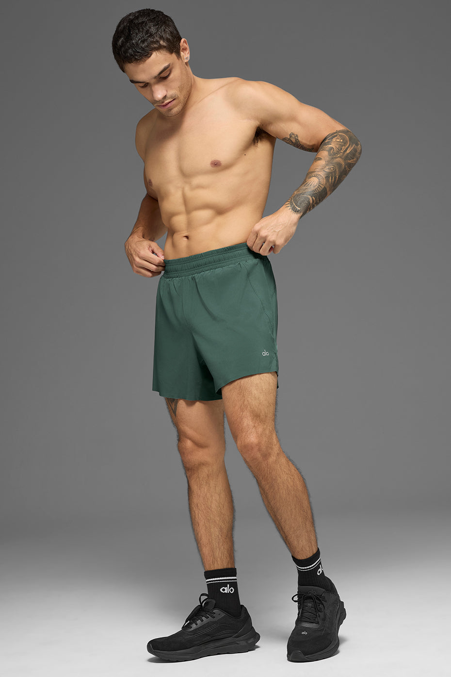 5" Adapt Running Short - Clover Green image 5