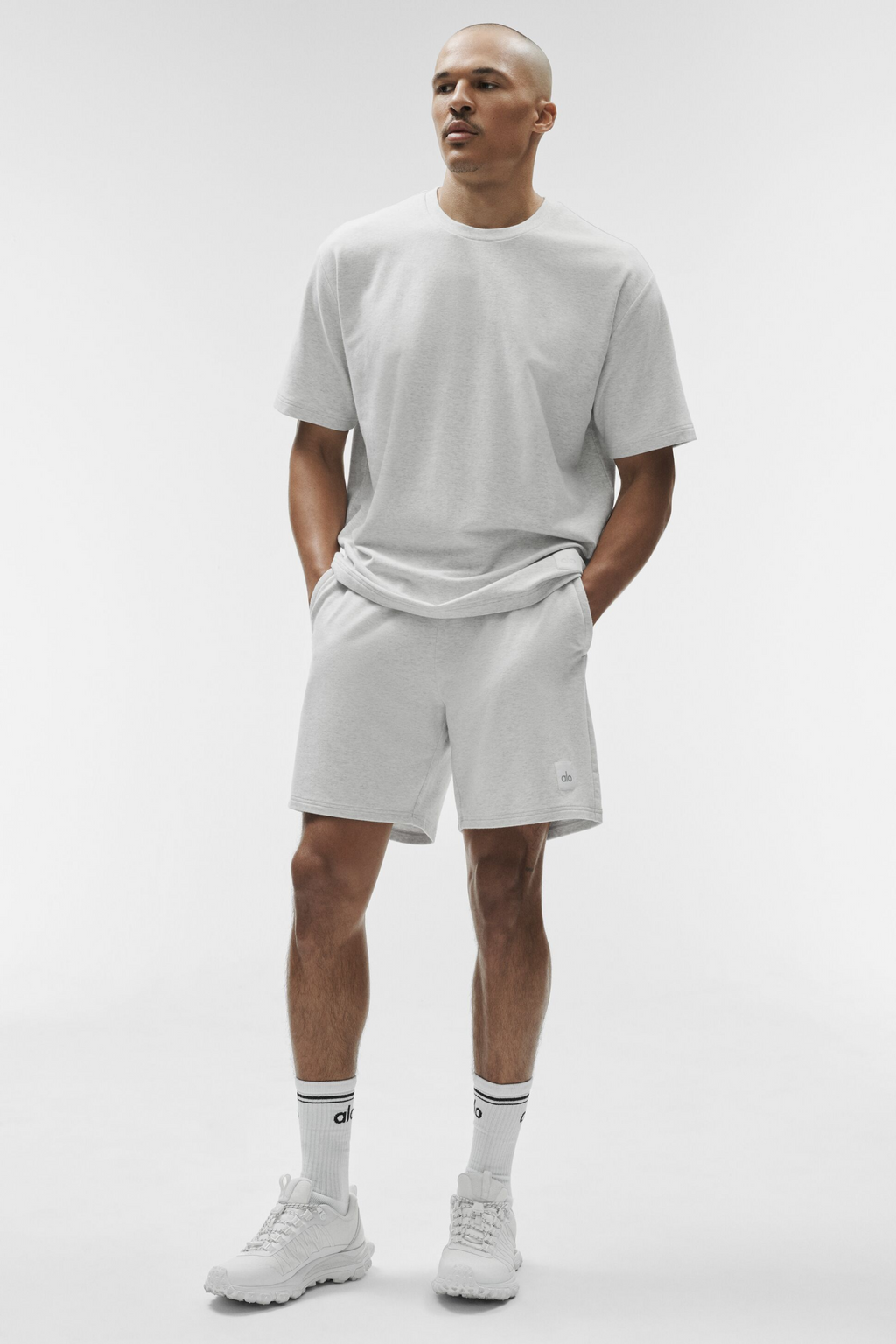 7" Double Take Short - White Heather image 4