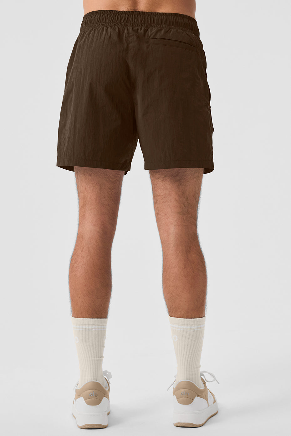 7" Crinkle Nylon Excursion Cargo Short - Espresso image 2