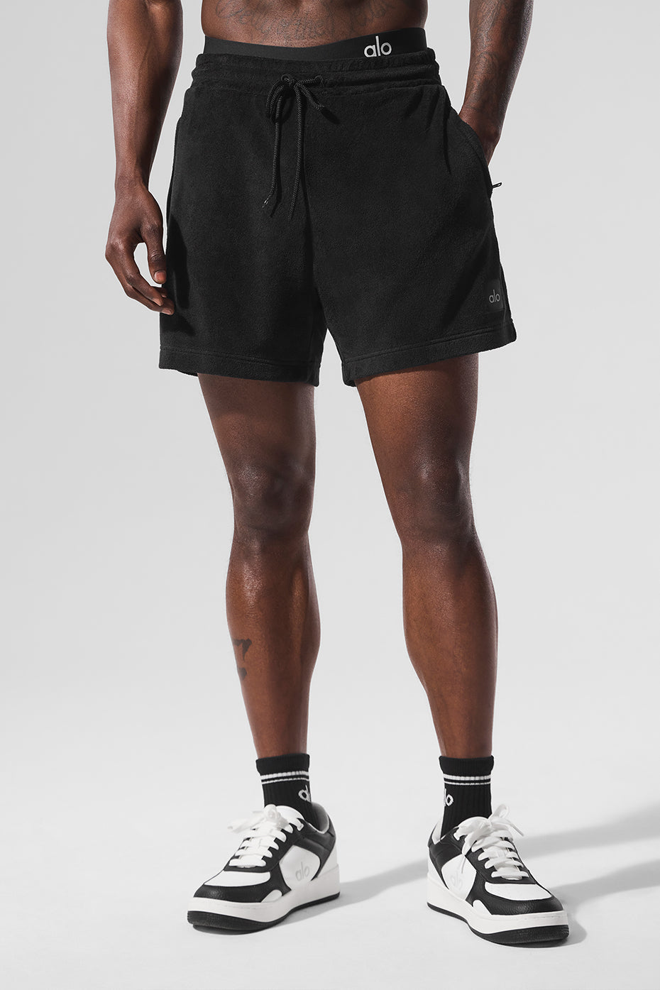 7" Coastal Terry Short - Black image 3