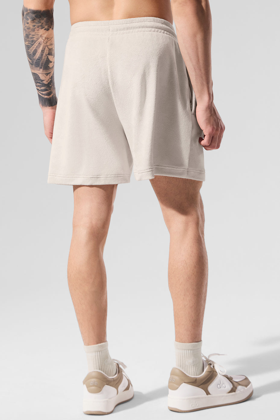 7" Coastal Terry Short - Bone image 3