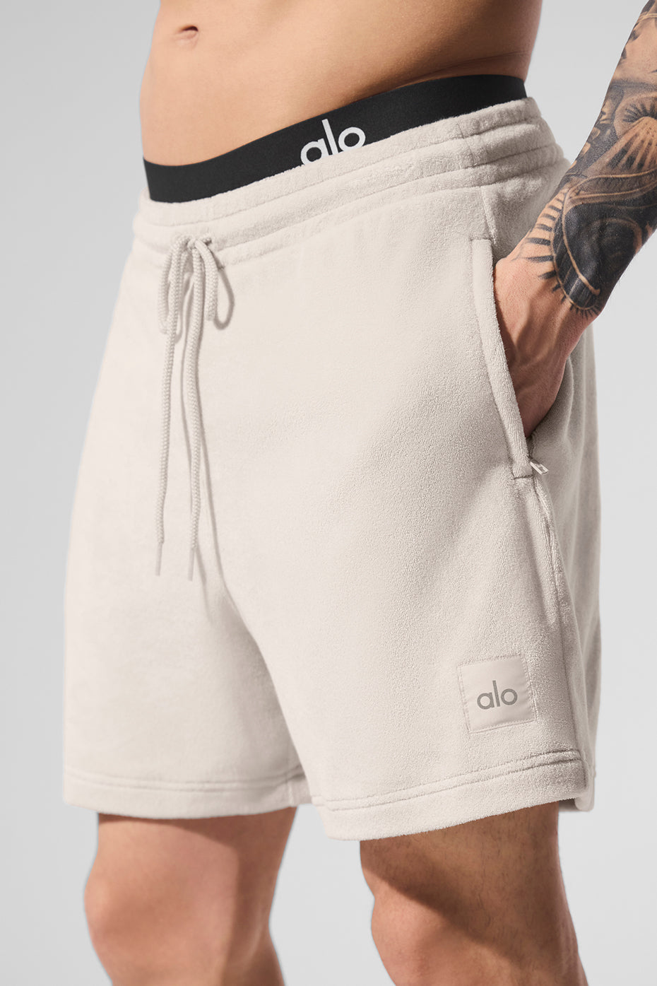 7" Coastal Terry Short - Bone image 2