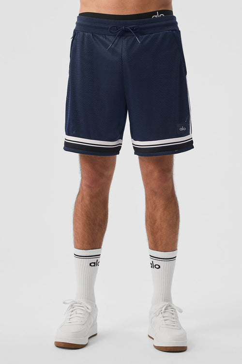 7" Key Mesh Basketball Short - Navy image 1