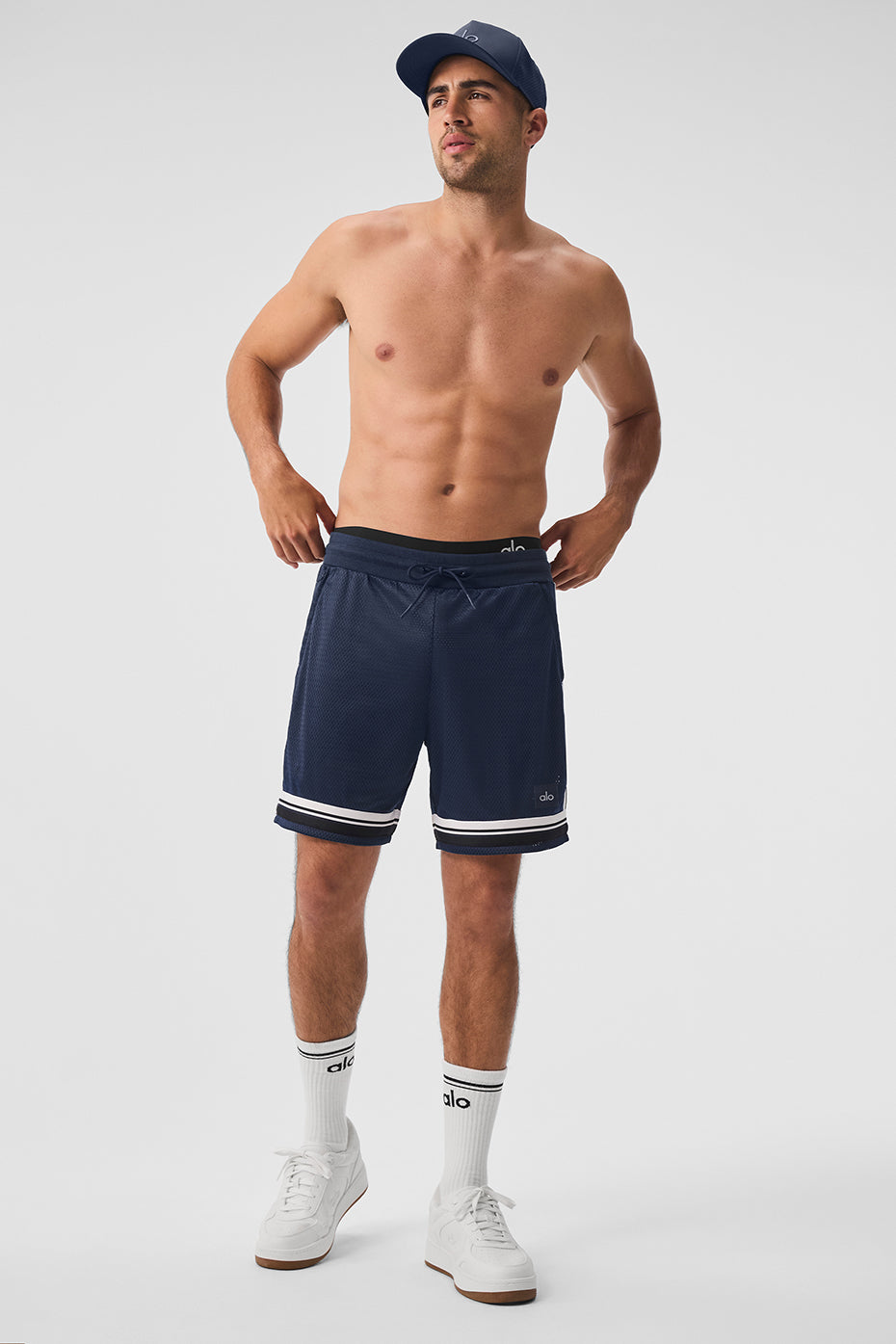 7" Key Mesh Basketball Short - Navy image 4