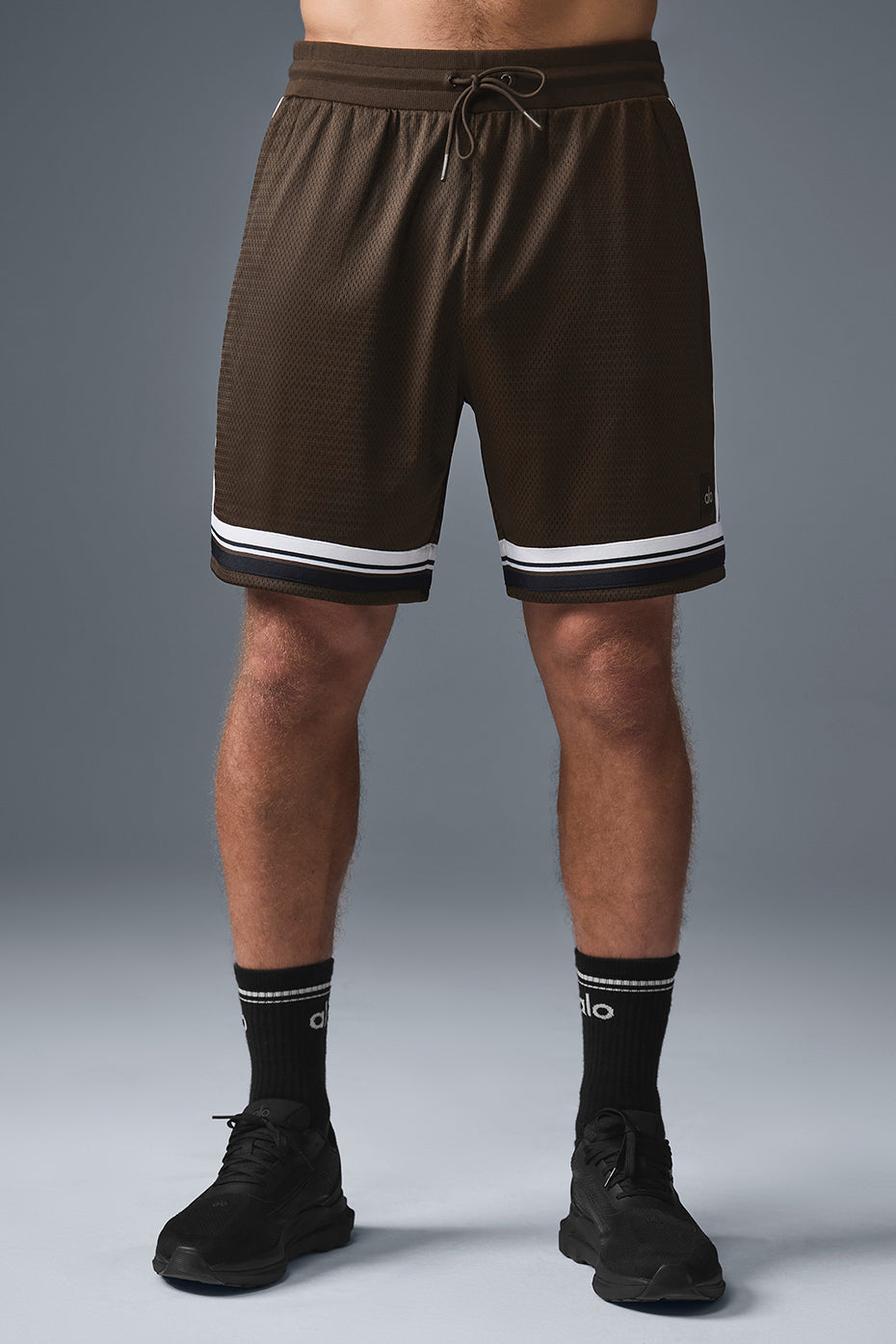 7" Key Mesh Basketball Short - Espresso image 1
