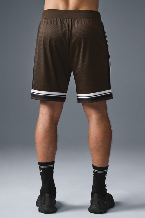 7" Key Mesh Basketball Short - Espresso image 2