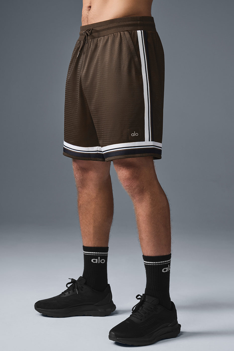7" Key Mesh Basketball Short - Espresso image 3