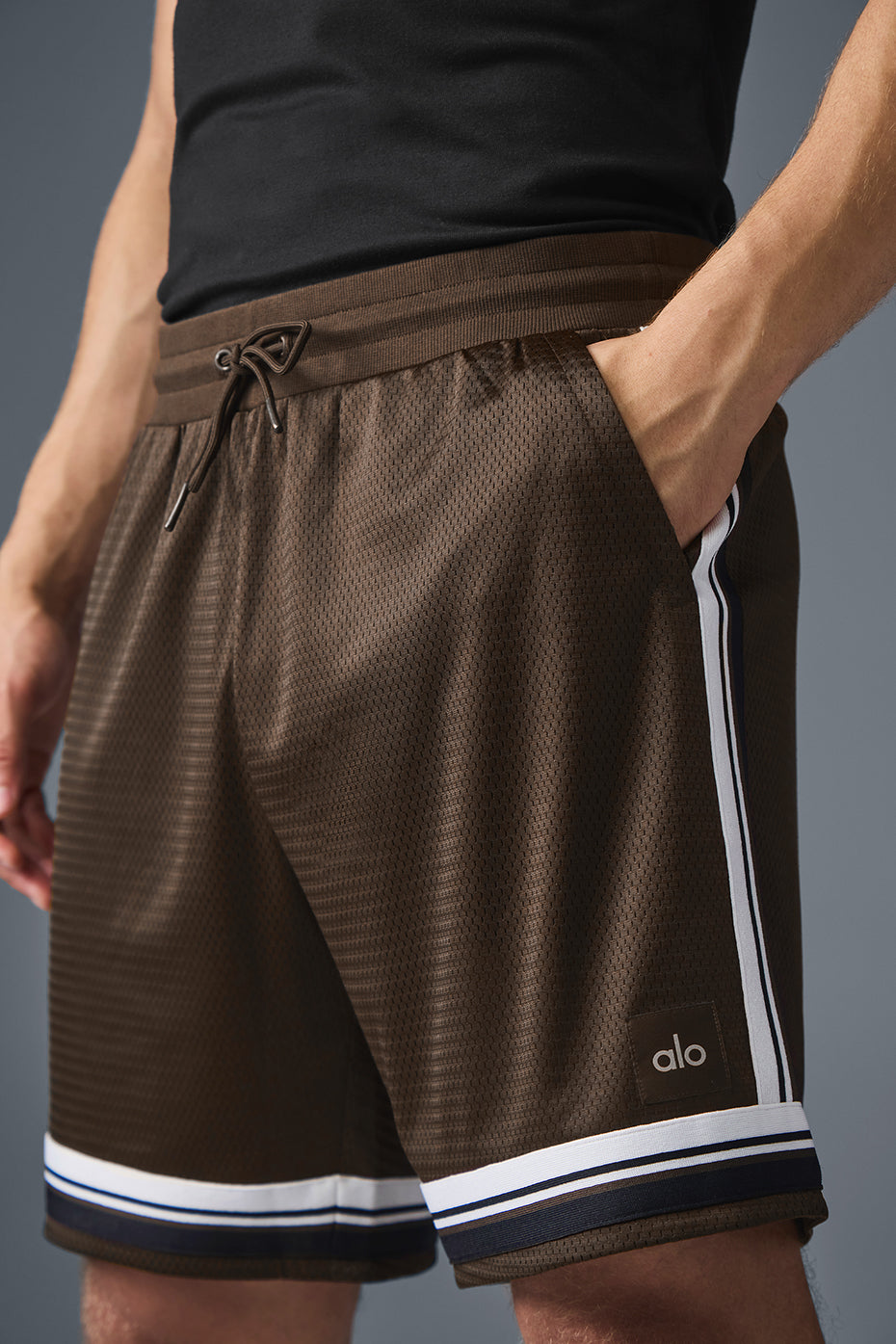 7" Key Mesh Basketball Short - Espresso image 4