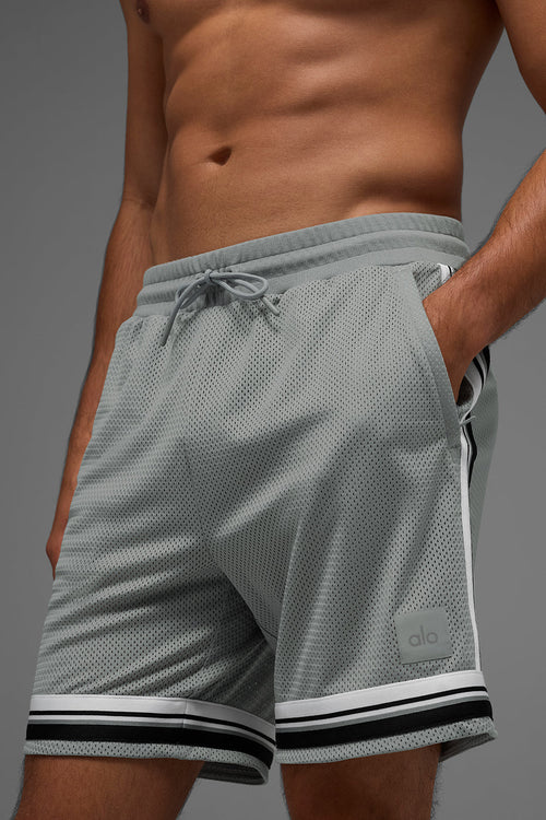 7" Key Mesh Basketball Short - Lunar Grey image 2