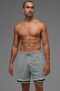 7" Key Mesh Basketball Short - Lunar Grey image 1