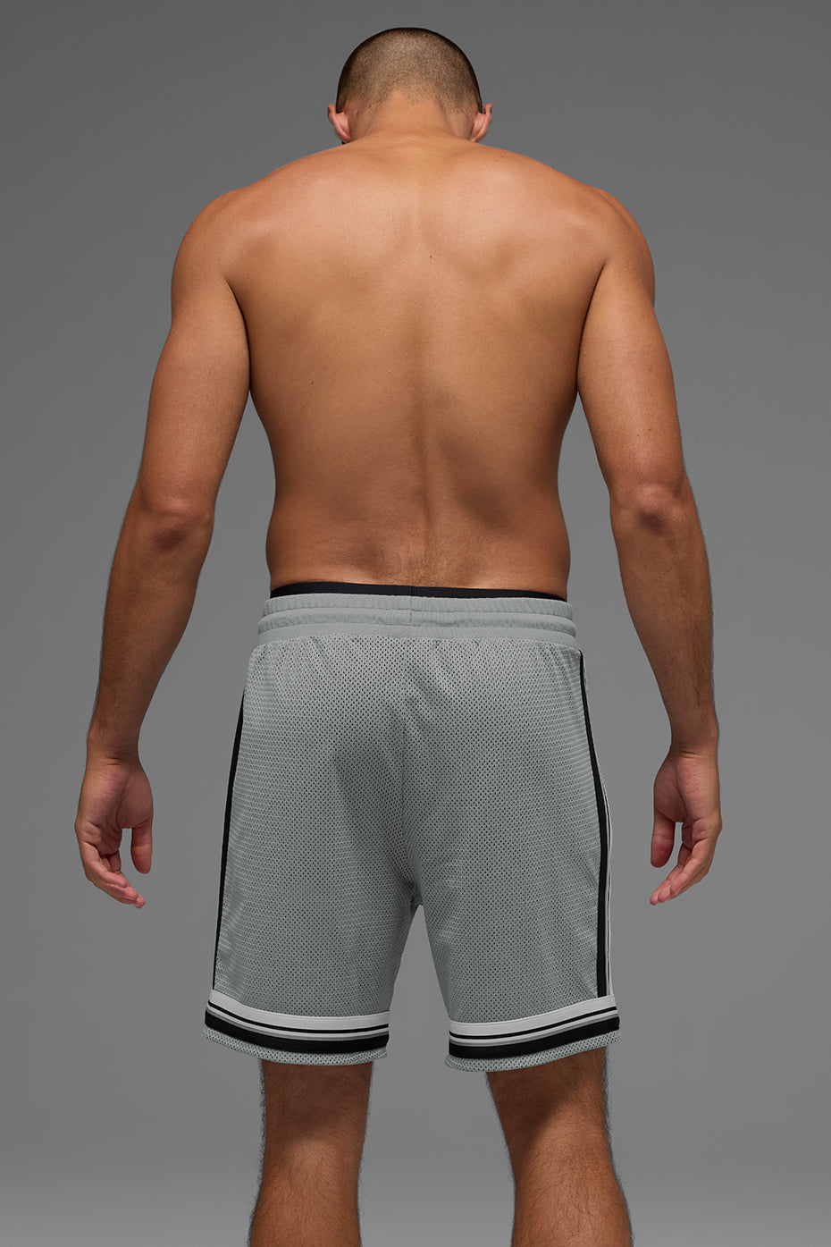 7" Key Mesh Basketball Short - Lunar Grey image 3