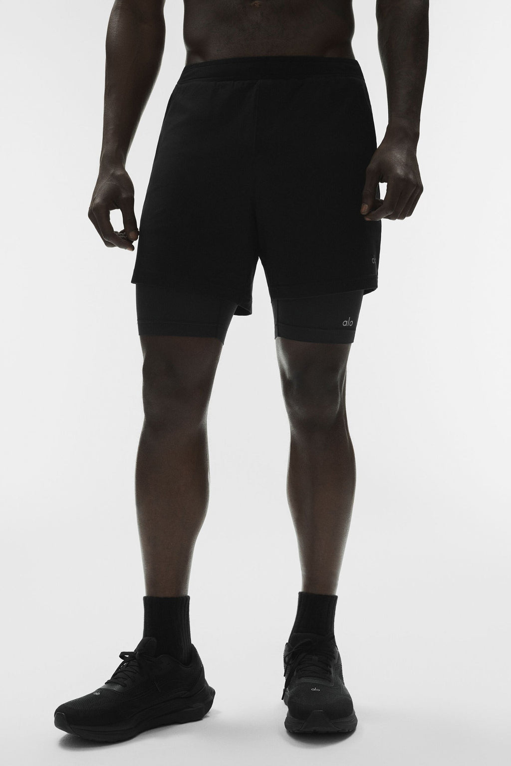 Conquer React 2-In-1 Performance Short - Black/Black image 3