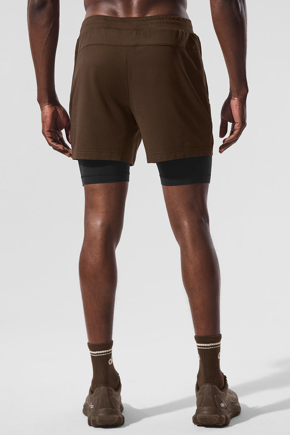 Conquer React 2-In-1 Performance Short - Espresso/Black image 4