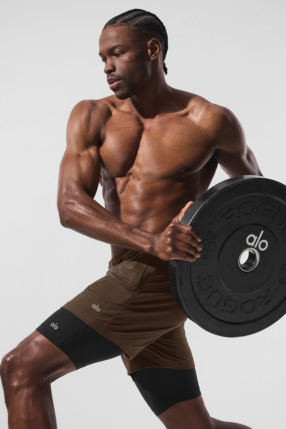 Conquer React 2-In-1 Performance Short - Espresso/Black image 5
