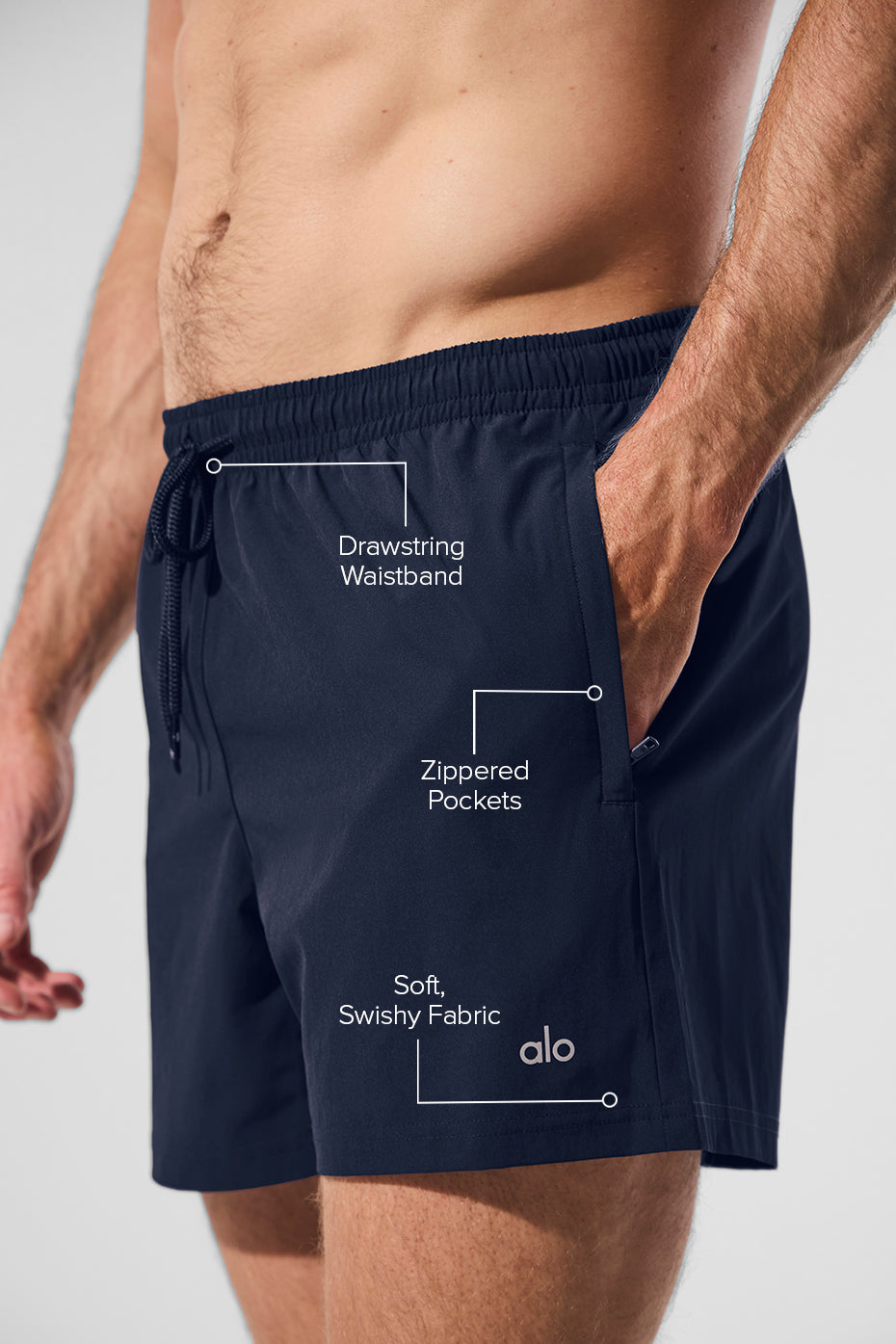 5" Circuit Short - Navy image 2