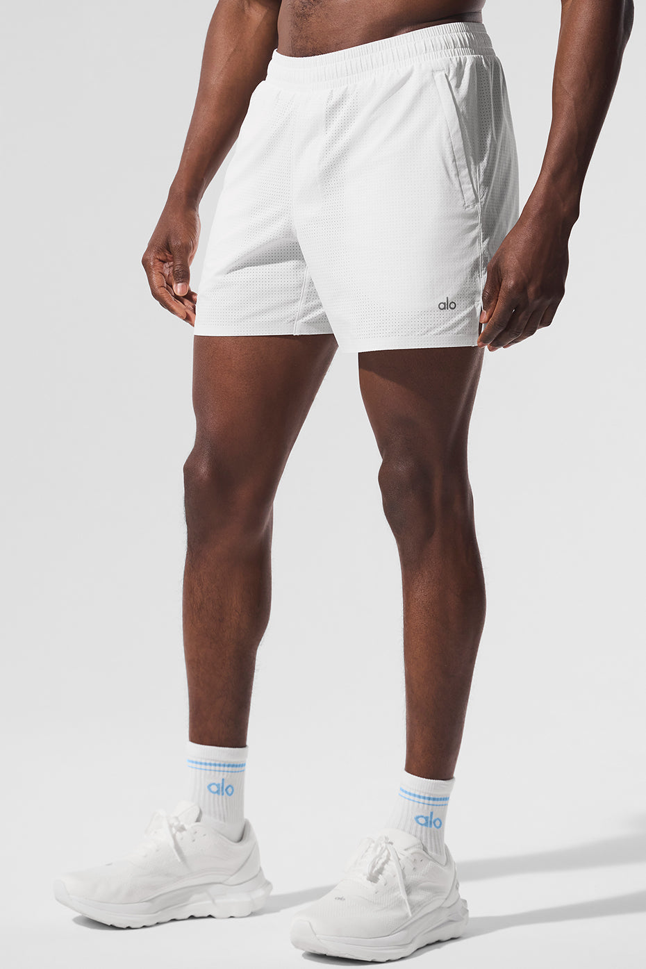5" Traction Running Short - White image 6