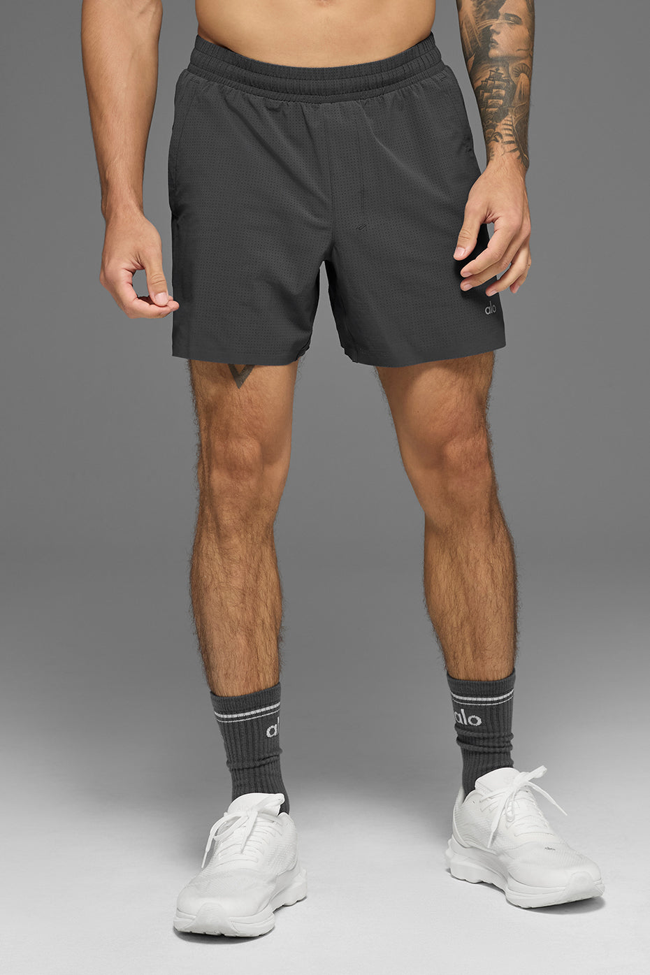 5" Traction Running Short - Anthracite image 3