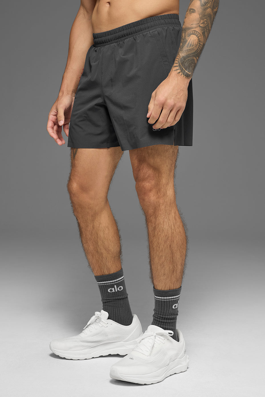 5" Traction Running Short - Anthracite image 5