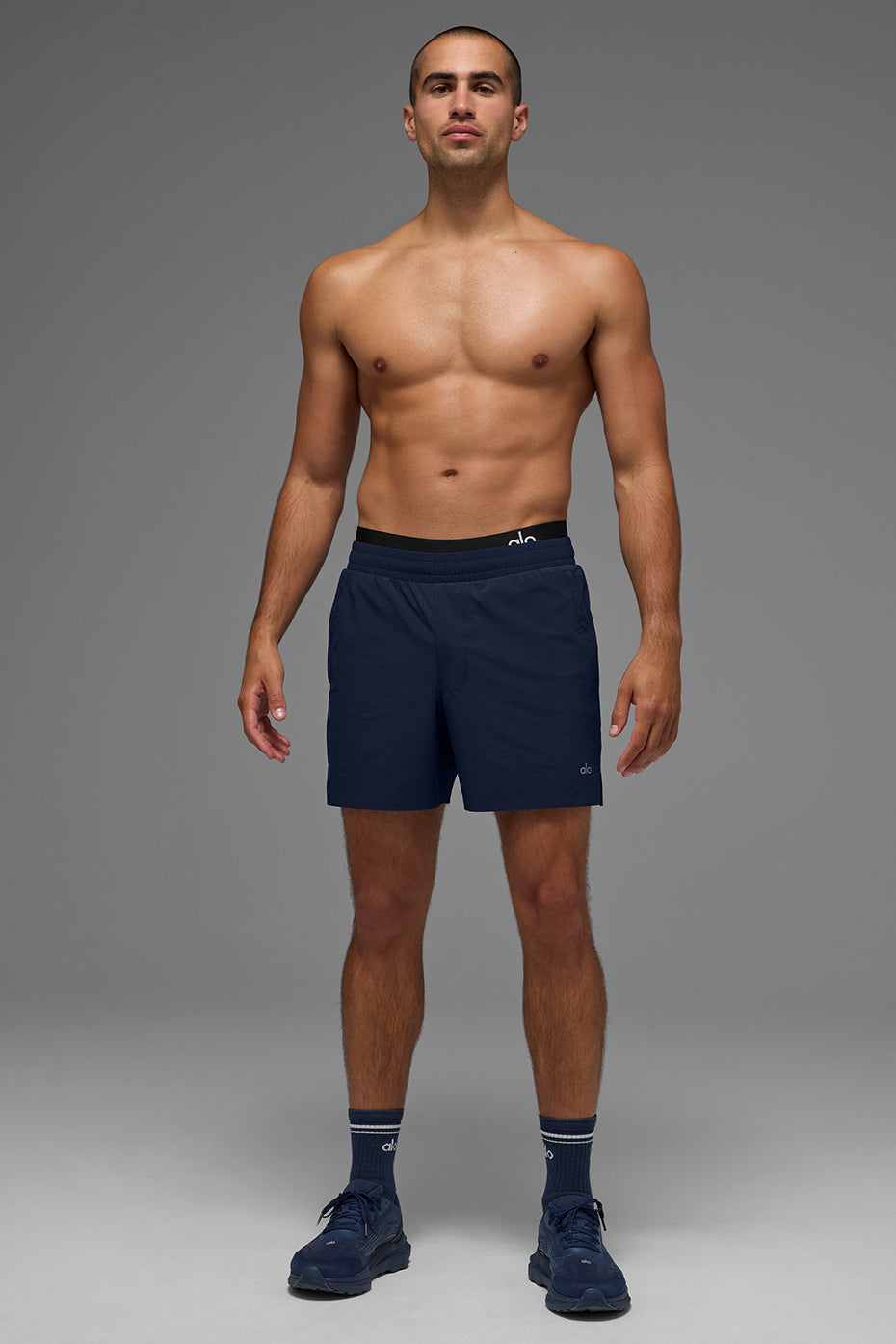 5" Traction Running Short - Navy image 5