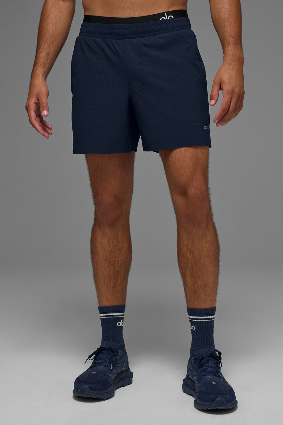5" Traction Running Short - Navy image 4